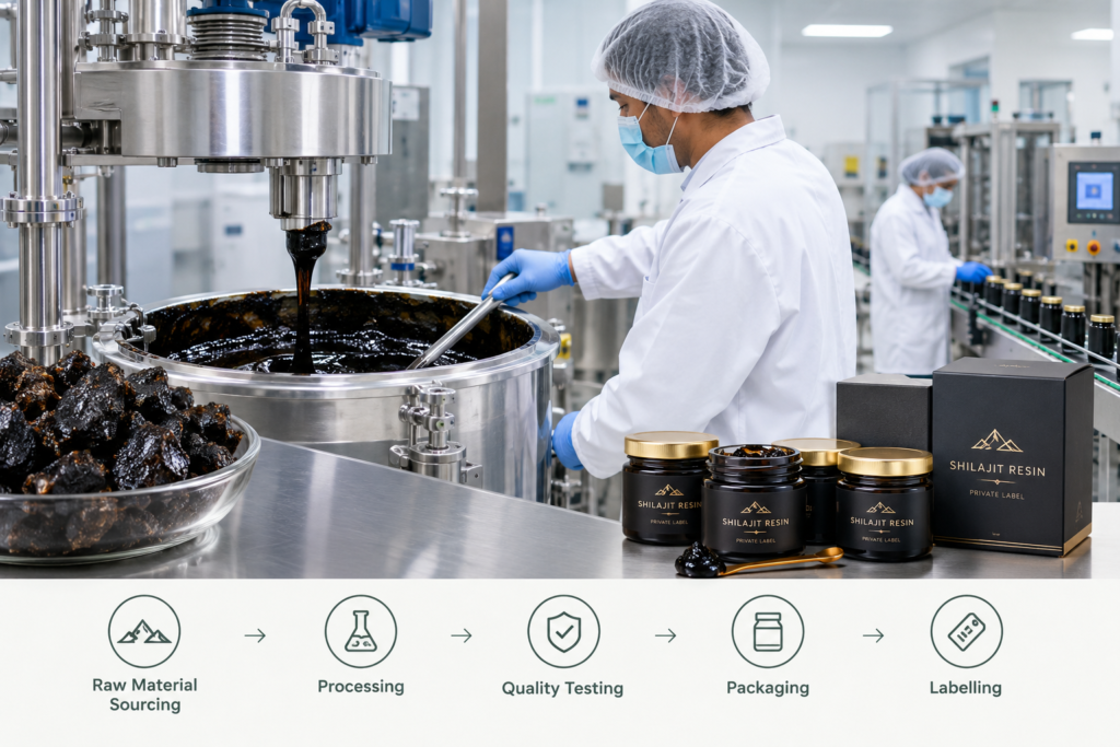 Private label shilajit resin